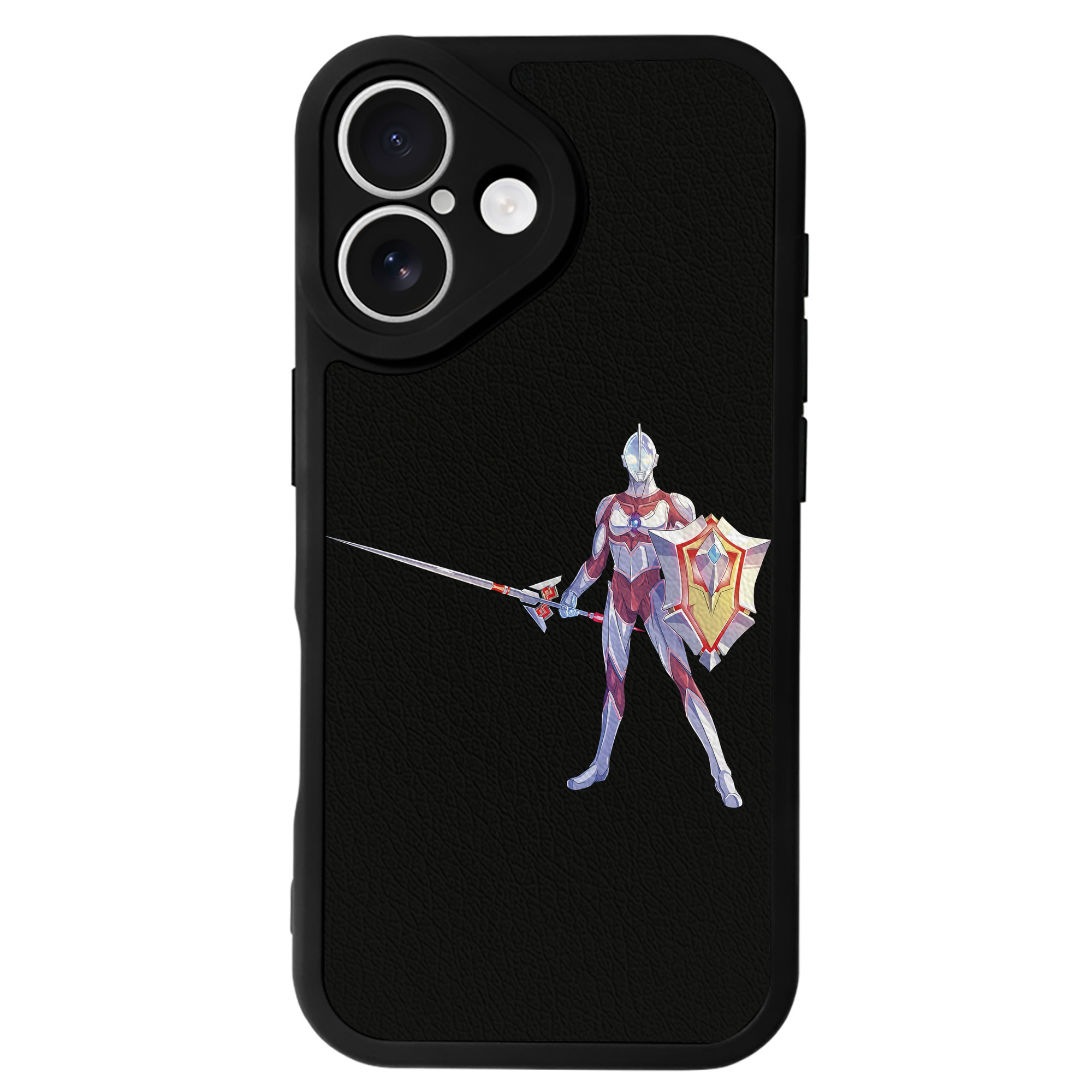 （画像用） ウルトラマン Ultraman 【iPhone 16シリーズ対応】シリコンスマホケース（レザー調） 材質：シリコン